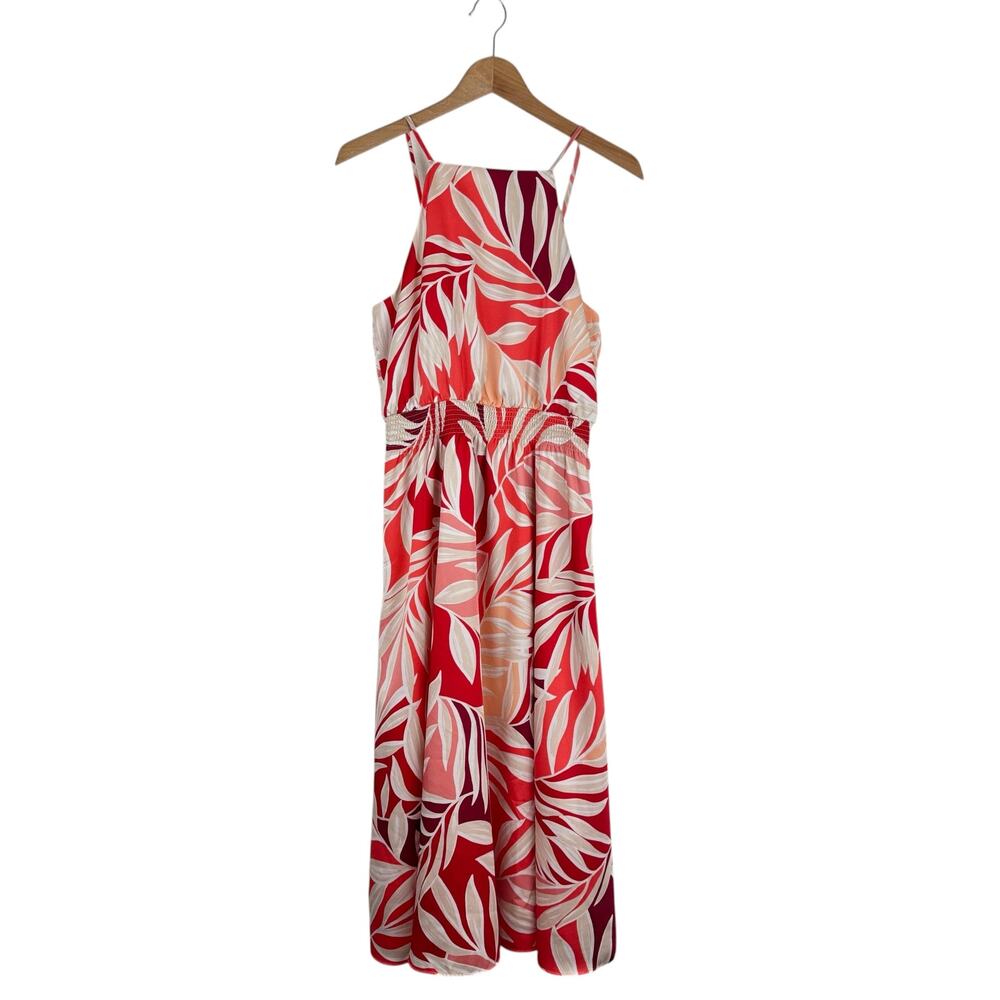 Ann Taylor Tropical Print Midi Dress